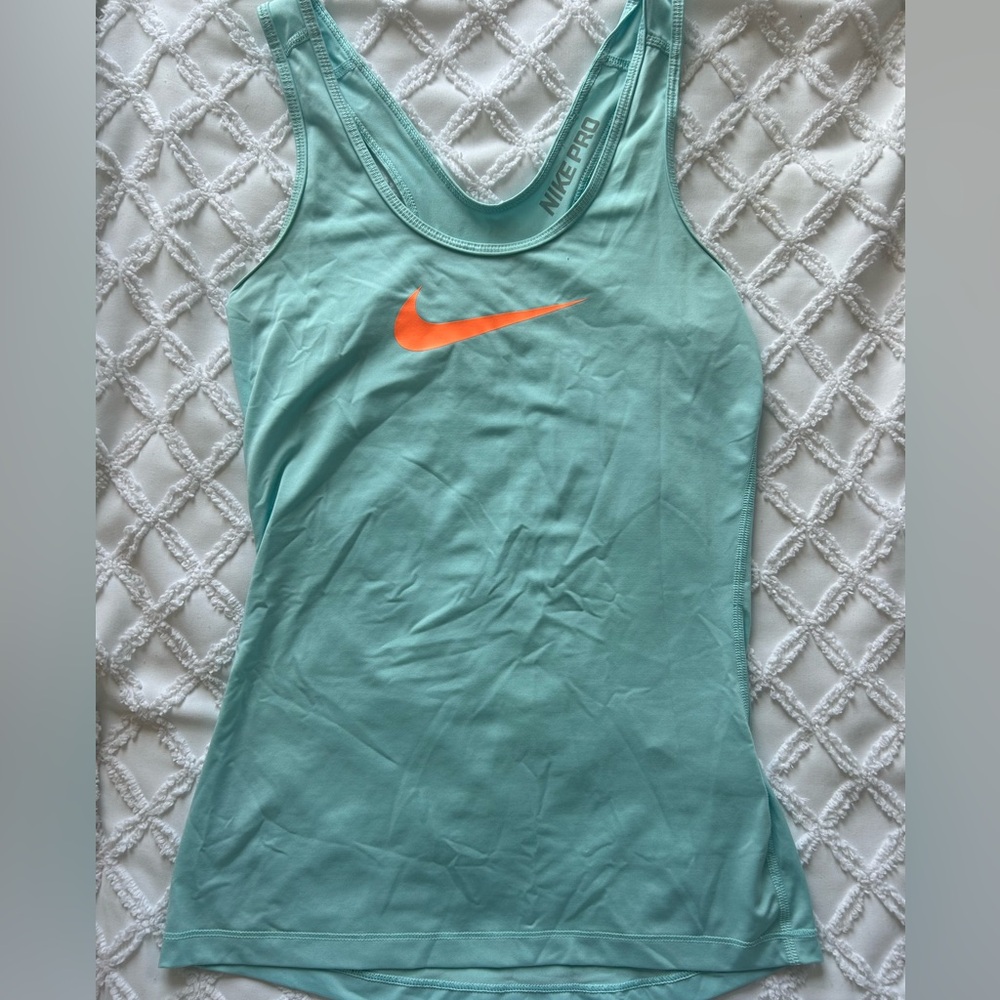 Teal NIKE PRO tank top